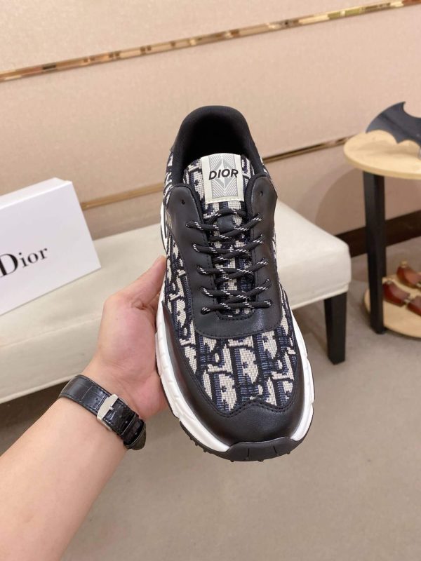 Dior Black & Grey Oblique Monogram Chunky Sneakers