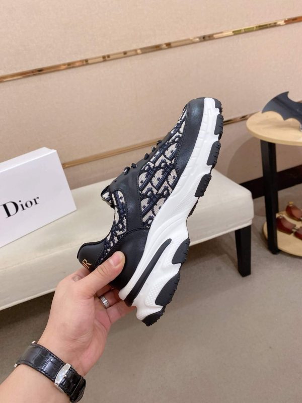 Dior Black & Grey Oblique Monogram Chunky Sneakers