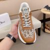 Dior Brown & White Oblique Monogram Chunky Sneakers