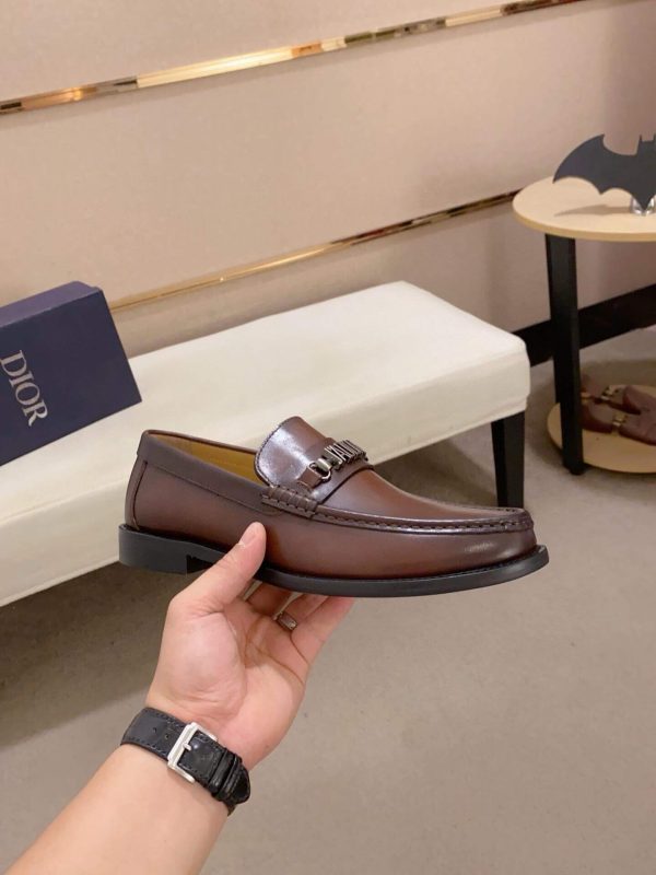 Dior Granville Flex Brown Penny Loafers