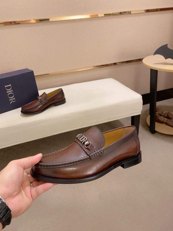 Dior Granville Flex Brown Penny Loafers