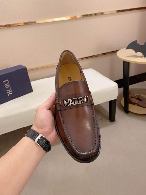 Dior Granville Flex Brown Penny Loafers