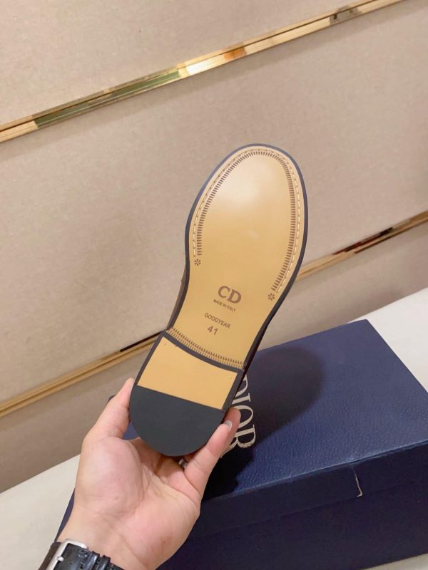 Dior Granville Flex Brown Penny Loafers