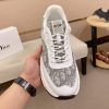 Dior White & Gray Oblique Monogram Chunky Sneakers