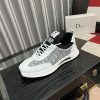 Dior Men's Sneaker in Grey Dior Oblique Jacquard and White Leather