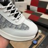 Dior Men's Sneaker in Grey Dior Oblique Jacquard and White Leather