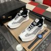 Dior Men's Sneaker in Grey Dior Oblique Jacquard and White Leather