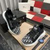 Dior Beige and Black Dior Jacquard Run Sneaker