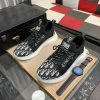 Dior Beige and Black Dior Jacquard Run Sneaker