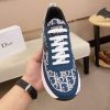 Dior Run Sneaker in Blue and Beige Dior Oblique Jacquard