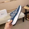 Dior Run Sneaker in Blue and Beige Dior Oblique Jacquard
