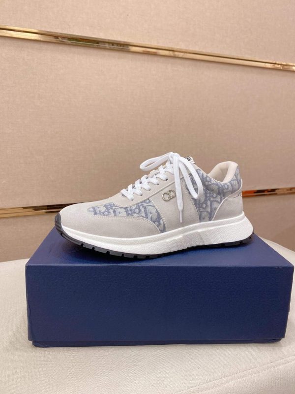 Gray & Blue Dior D-Connect Sneaker
