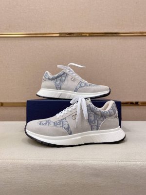 Gray & Blue Dior D-Connect Sneaker