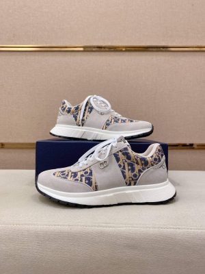 Gray & Navy Dior D-Connect Sneaker