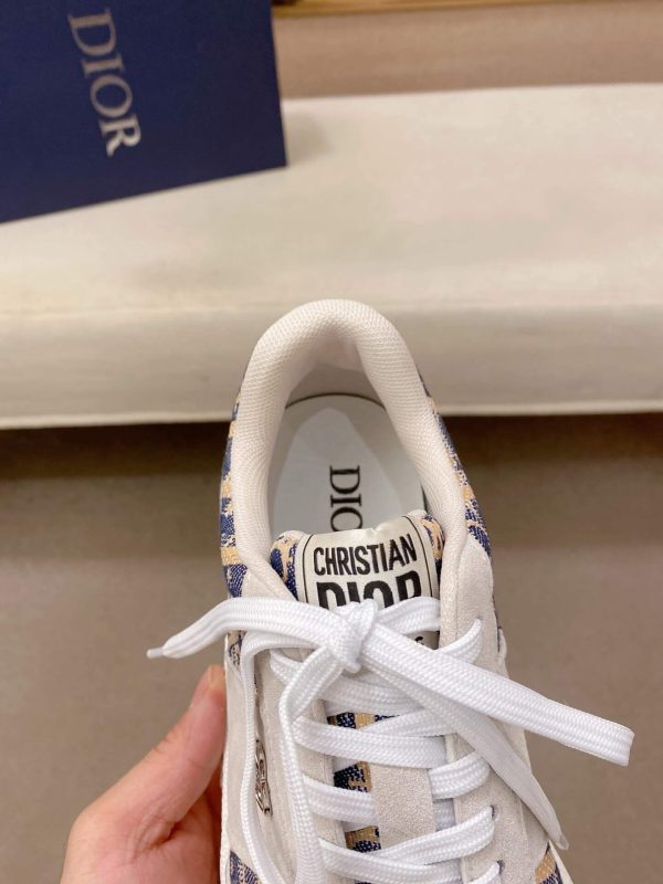 Gray & Navy Dior D-Connect Sneaker