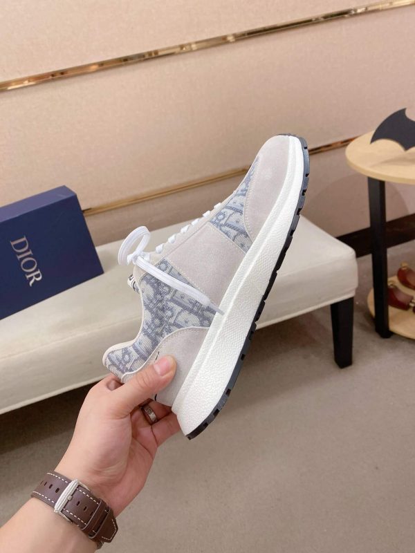 Gray & Blue Dior D-Connect Sneaker