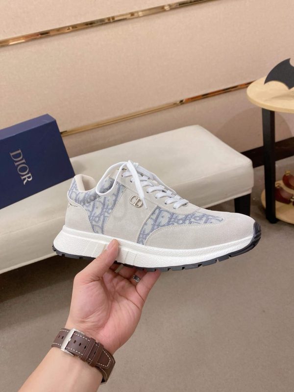 Gray & Blue Dior D-Connect Sneaker