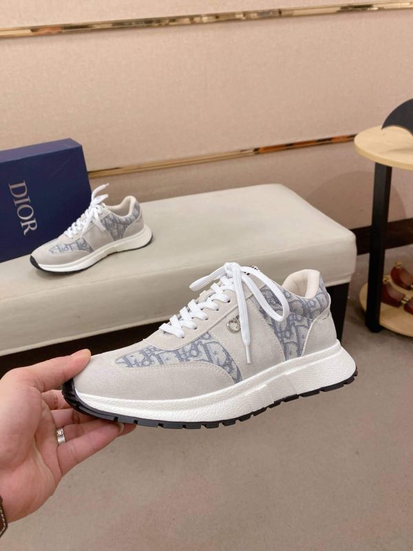 Gray & Blue Dior D-Connect Sneaker