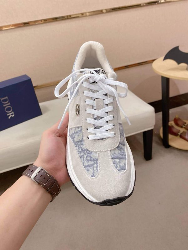 Gray & Blue Dior D-Connect Sneaker