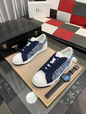Dior Men's Sneaker in Blue and White