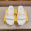 Fendi Roma Slides White
