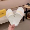 Fendi Roma Slides White