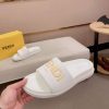 Fendi Roma Slides White