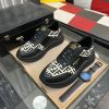 Fendi Roma Sneaker in Beige FF Jacquard and Black Leather,