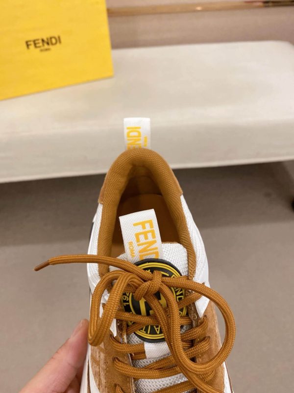 Fendi Run Sneakers in Brown