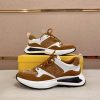 Fendi Run Sneakers in Brown
