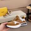Fendi Run Sneakers in Brown