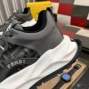 Fendi Chunky Sneaker in Grey FF Jacquard and Grey Leather