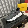 Fendi Chunky Sneaker in Grey FF Jacquard and Grey Leather