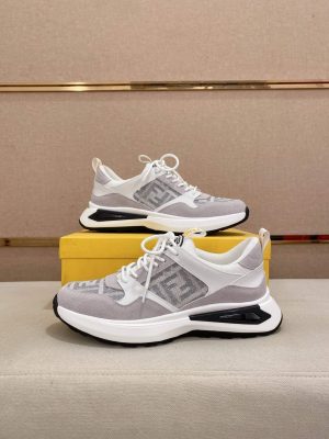 Fendi Run Sneakers in Offwhite