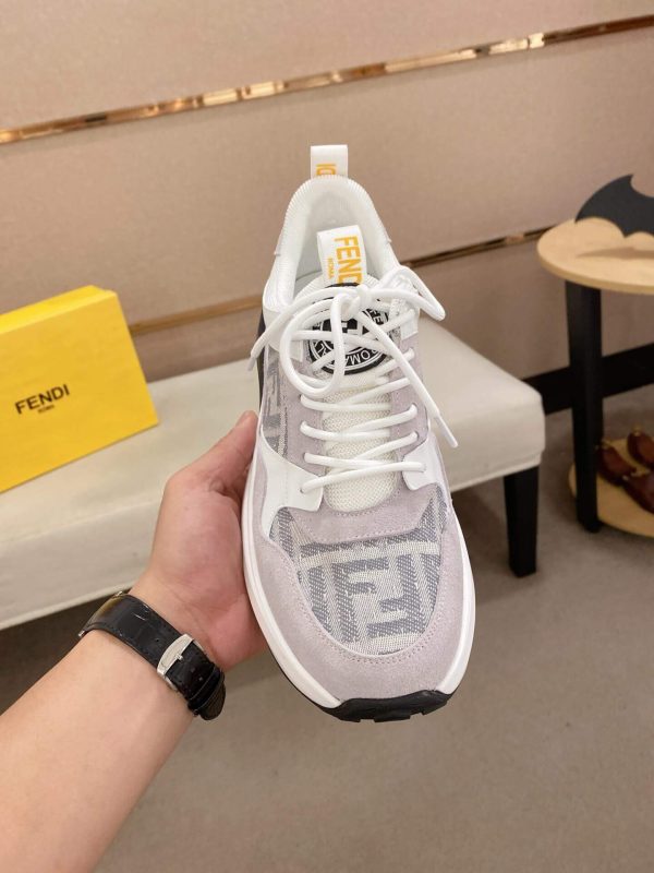 Fendi Run Sneakers in Offwhite