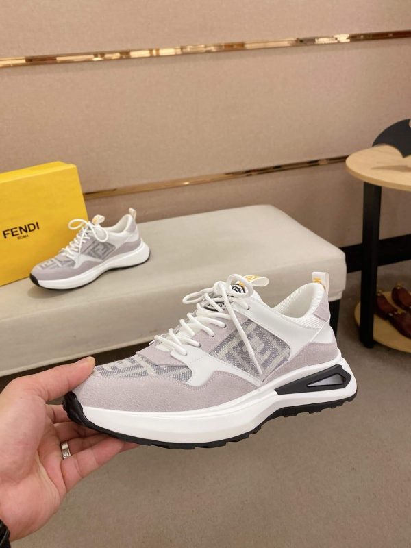 Fendi Run Sneakers in Offwhite