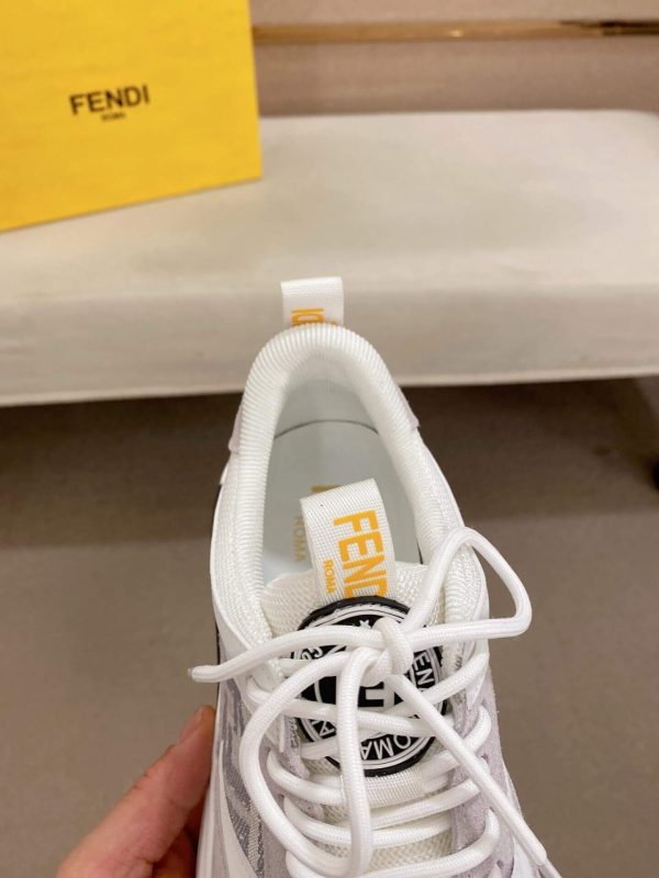 Fendi Run Sneakers in Offwhite