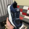 Fendi Chunky Sneaker in Black FF Jacquard and Blue Leather