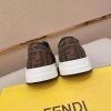 Brown & Black Fendi Flow Sneaker or a similar low-top lace-up style featuring the signature FF motif.