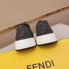 Black & White Fendi Flow Sneaker or a similar low-top lace-up style featuring the signature FF motif.