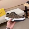 Brown & Black Fendi Flow Sneaker or a similar low-top lace-up style featuring the signature FF motif.