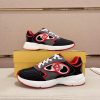 Fendi Forward Sneakers in Grey and Red