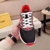 Fendi Forward Sneakers in Grey and Red