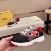 Fendi Forward Sneakers in Grey and Red