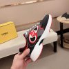 Fendi Forward Sneakers in Grey and Red