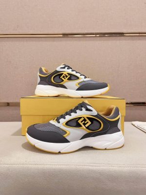 Fendi Forward Sneakers in Grey Technical Fabric