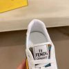 Fendi Green and Brown FF Jacquard Sneakers