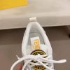 Fendi Run Sneakers in Brown and Grey