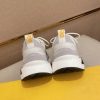 Fendi Run Sneakers in Brown and Grey