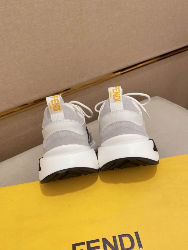 Fendi Run Sneakers in Brown and Grey